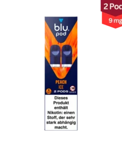 Blu Bar Peach Ice Vape Pods 9mg (1×2 Stück)