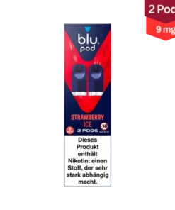 Blu Bar Strawberry Ice Vape Pods 9mg (1×2 Stück)