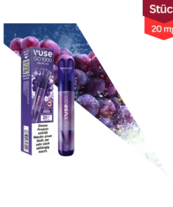 Vuse GO 1000 Grape Ice Vape Einweg E-Zigarette 20mg