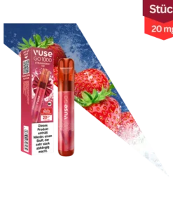 Vuse GO 1000 Strawberry Ice Vape Einweg E-Zigarette 20mg