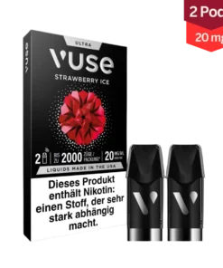 Vuse Ultra Vape Pods Strawberry Ice 20mg (1×2 Stück)
