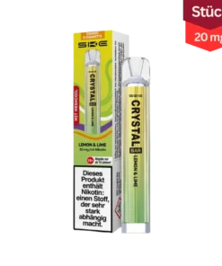 SKE Crystal Bar Lemon Lime Vape Einweg E-Zigarette 20mg
