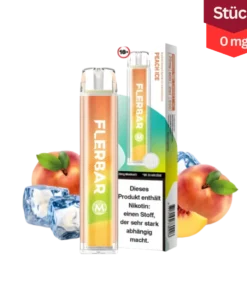 Flerbar M Peach Ice Vape Einweg E-Zigarette 0mg