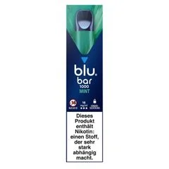 E-Zigarette blu BAR 1000 Einweg Mint 18 mg Nikotin
