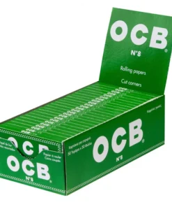 DISPLAY 50 Heftchen à 50 Blättchen Zigarettenpapier OCB Classic Grün No. 8