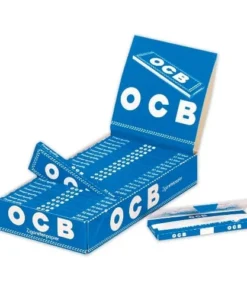 5 Heftchen à 50 Blättchen Zigarettenpapier OCB Blau