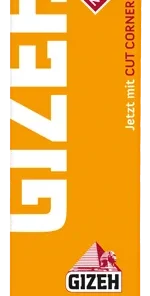 5 Heftchen à 50 Blättchen Zigarettenpapier Gizeh Gelb