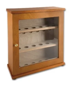 Pfeifenschrank Teakholz für 18 Pfeifen 41×43,2×16.6 cm