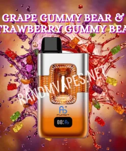 Grape Gummy Bear & Strawberry Gummy Bear
