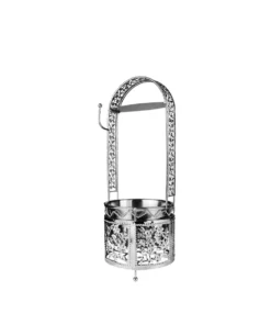 Kohlekorb Silber L