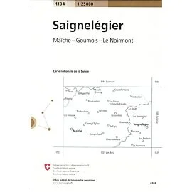 1104 SAIGNELEGIER ECHELLE 1 25 000