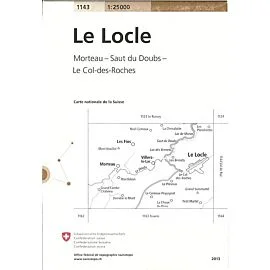 1143 LE LOCLE ECHELLE 1 25 000