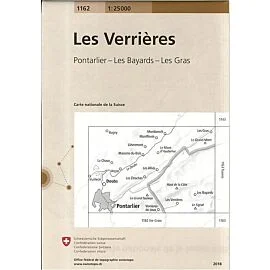 1162 LES VERRIERES ECHELLE 1 25 000