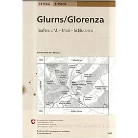 1219 BIS GLURNS GLOZENZA ECHELLE 1 25 000
