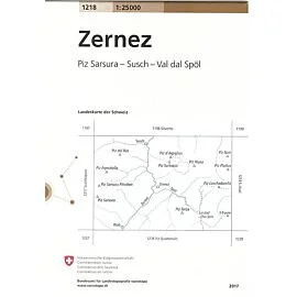 1218 ZERNEZ ECHELLE 1 25 000