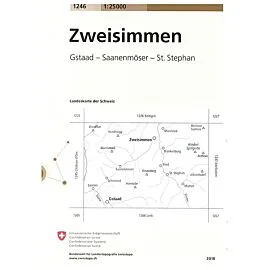 1246 ZWEISIMMEN ECHELLE 1 25 000