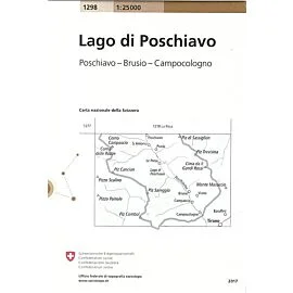 1298 LAGO POSCHIAVO ECHELLE 1 25 000