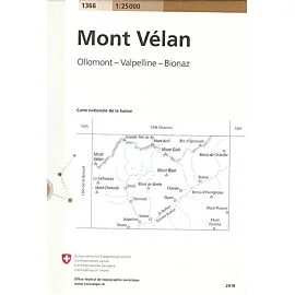 1366 MONT VELAN ECHELLE 1 25 000