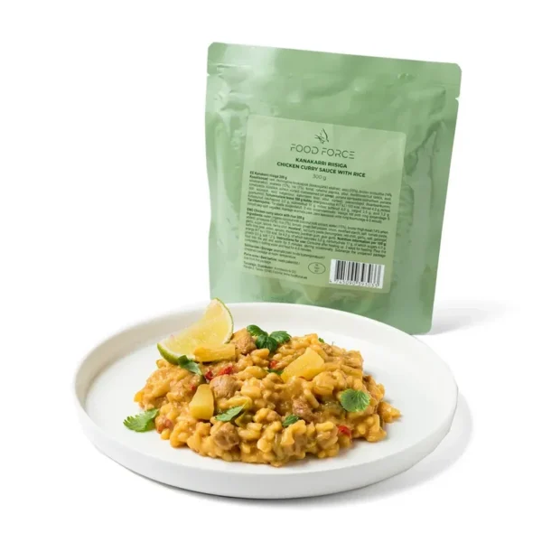 Poulet sauce curry et riz