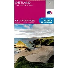 1 GB SHETLAND YELL UNST FETLAR 1 50 000