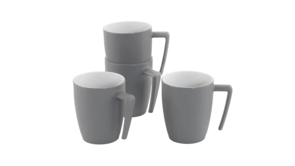 Gala 4 Person Mug Set Grey Mist