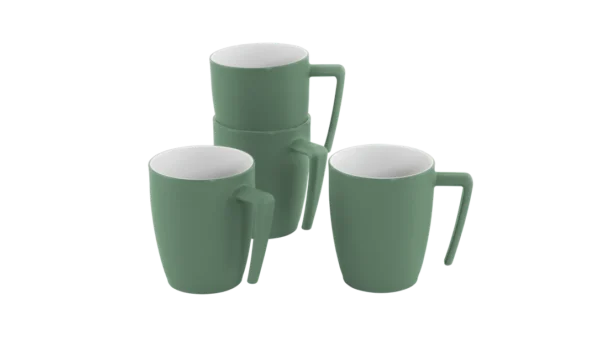 Gala 4 Person Mug Set Shadow Green